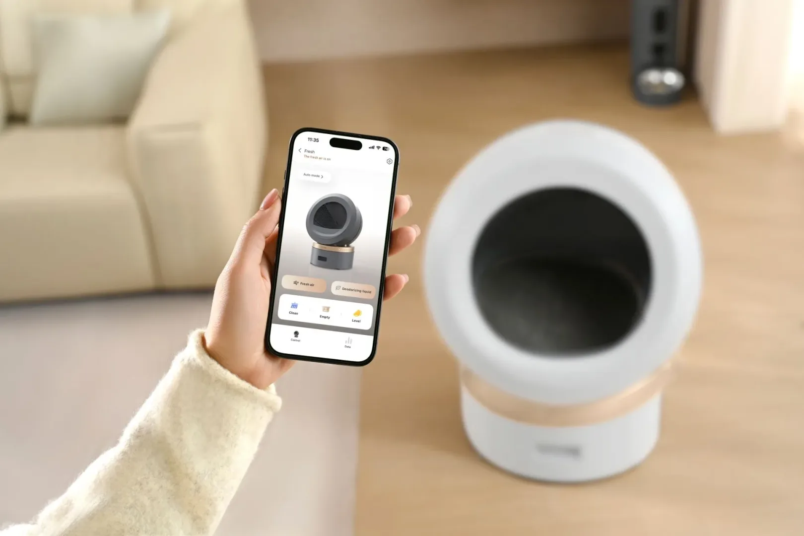 Samoczyszcząca kuweta dla kota MOVA LR10 Prime