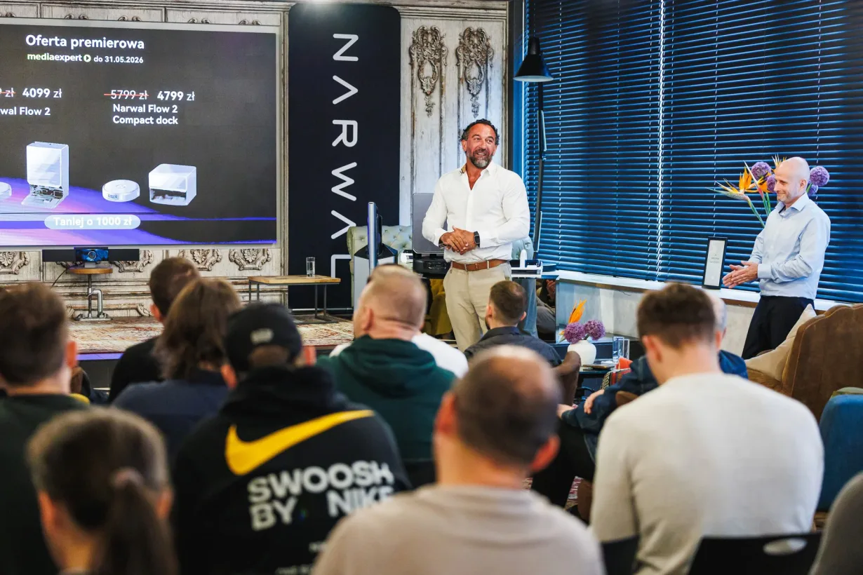 Prezentacja produktów marki Narwal w Elektrowni Powiśle.