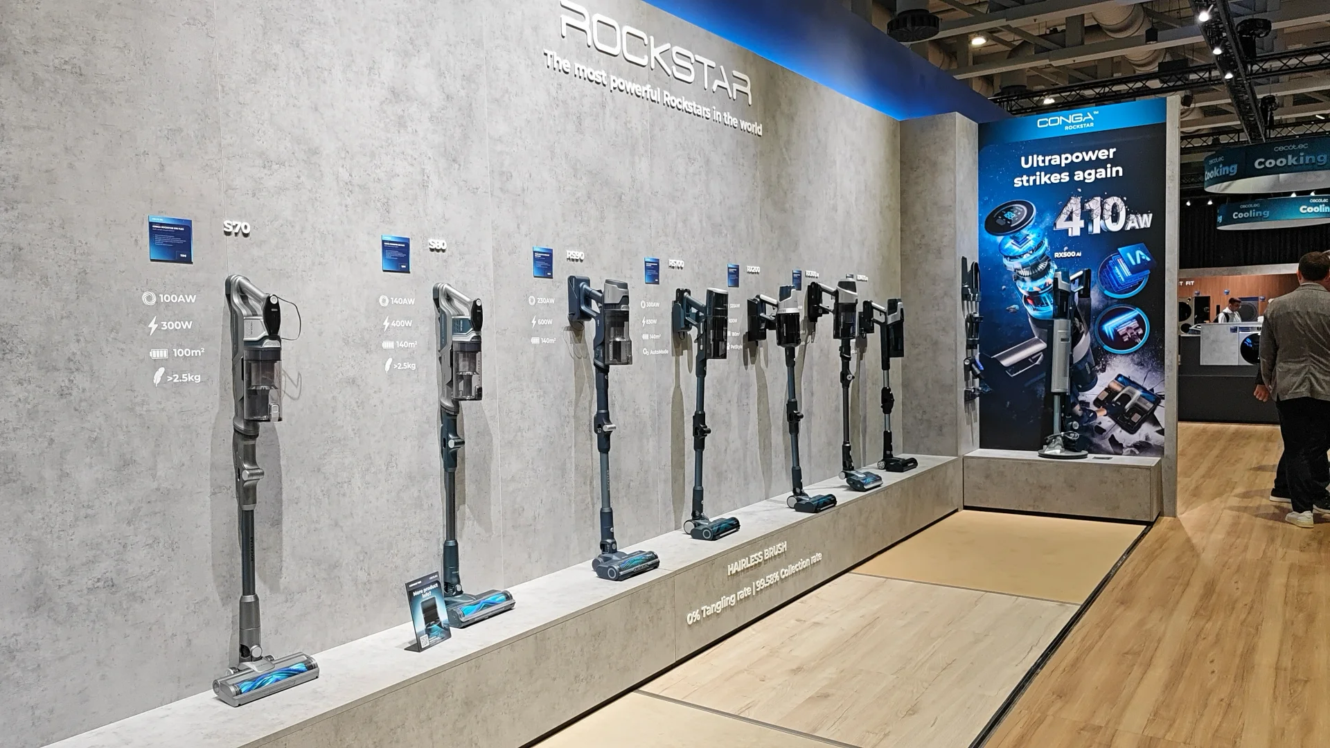 Cecotec na IFA 2026 Berlin - na zdjęciu odkurzacze pionowe